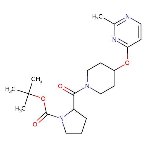 tert-butyl 2-{4-[(2-methylpyrimidin-4-yl)oxy]piperidine-1-carbonyl}pyrrolidine-1-carboxylate