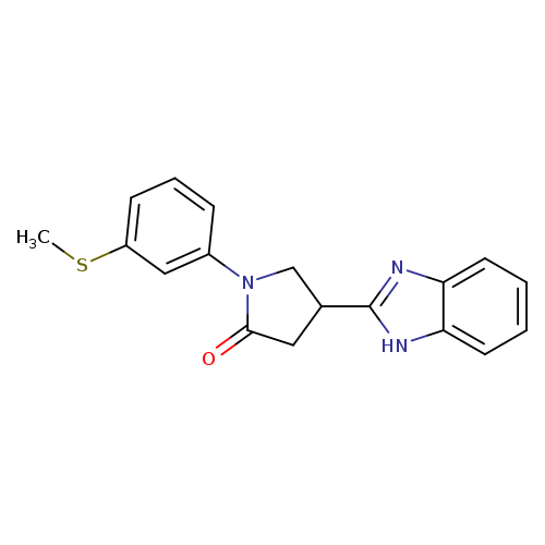 4-(1H-benzimidazol-2-yl)-1-(3-(methylthio)phenyl)pyrrolidin-2-one