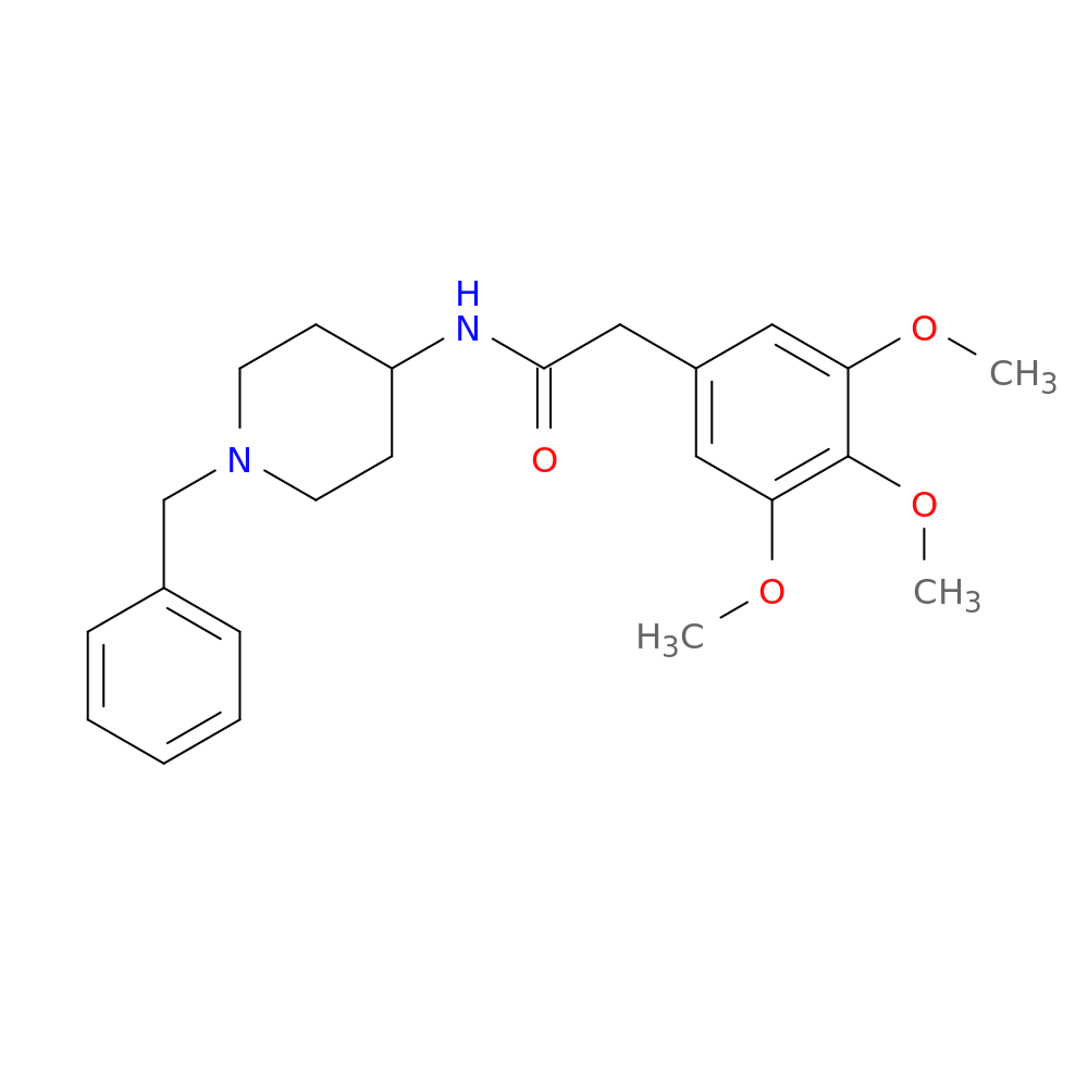 N-(1-benzylpiperidin-4-yl)-2-(3,4,5-trimethoxyphenyl)acetamide