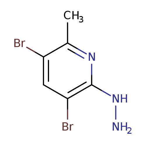 3,5-Dibromo-6-hydrazinopicoline