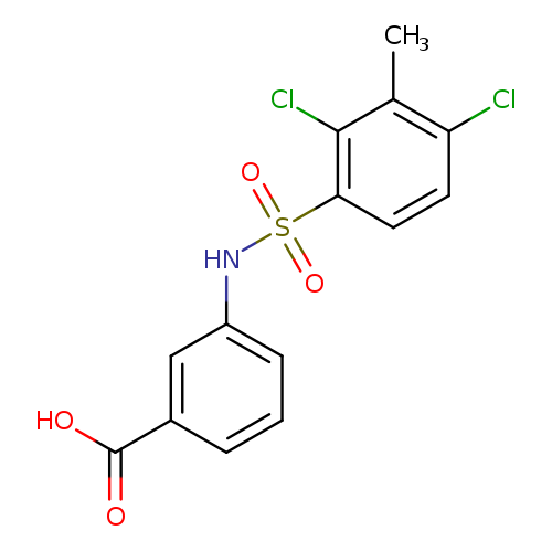 3-(2,4-dichloro-3-methylbenzenesulfonamido)benzoic acid