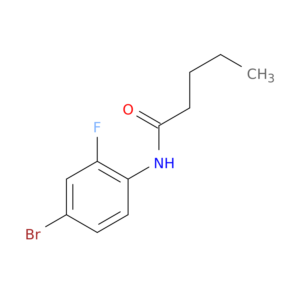 N-(4-bromo-2-fluorophenyl)pentanamide