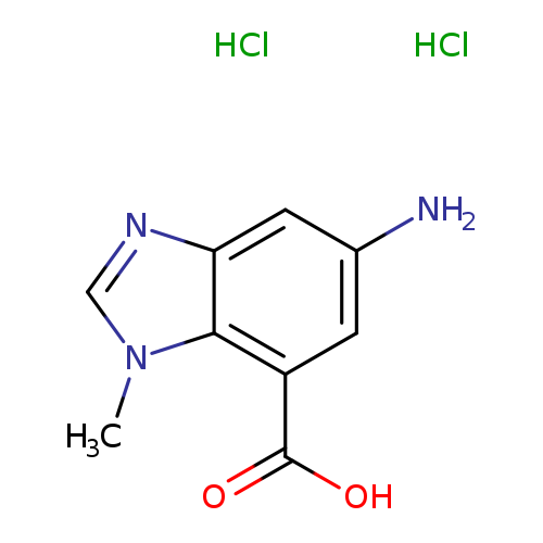 5-amino-1-methyl-1H-1,3-benzodiazole-7-carboxylicaciddihydrochloride