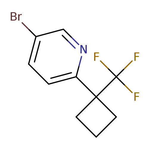 5-bromo-2-[1-(trifluoromethyl)cyclobutyl]pyridine