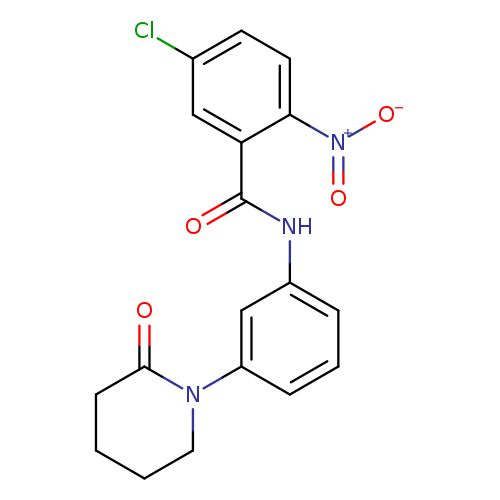 5-chloro-2-nitro-N-[3-(2-oxopiperidin-1-yl)phenyl]benzamide