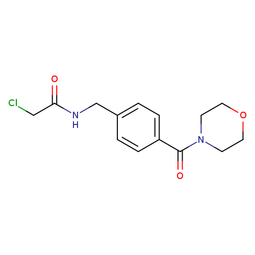 2-chloro-N-{[4-(morpholine-4-carbonyl)phenyl]methyl}acetamide