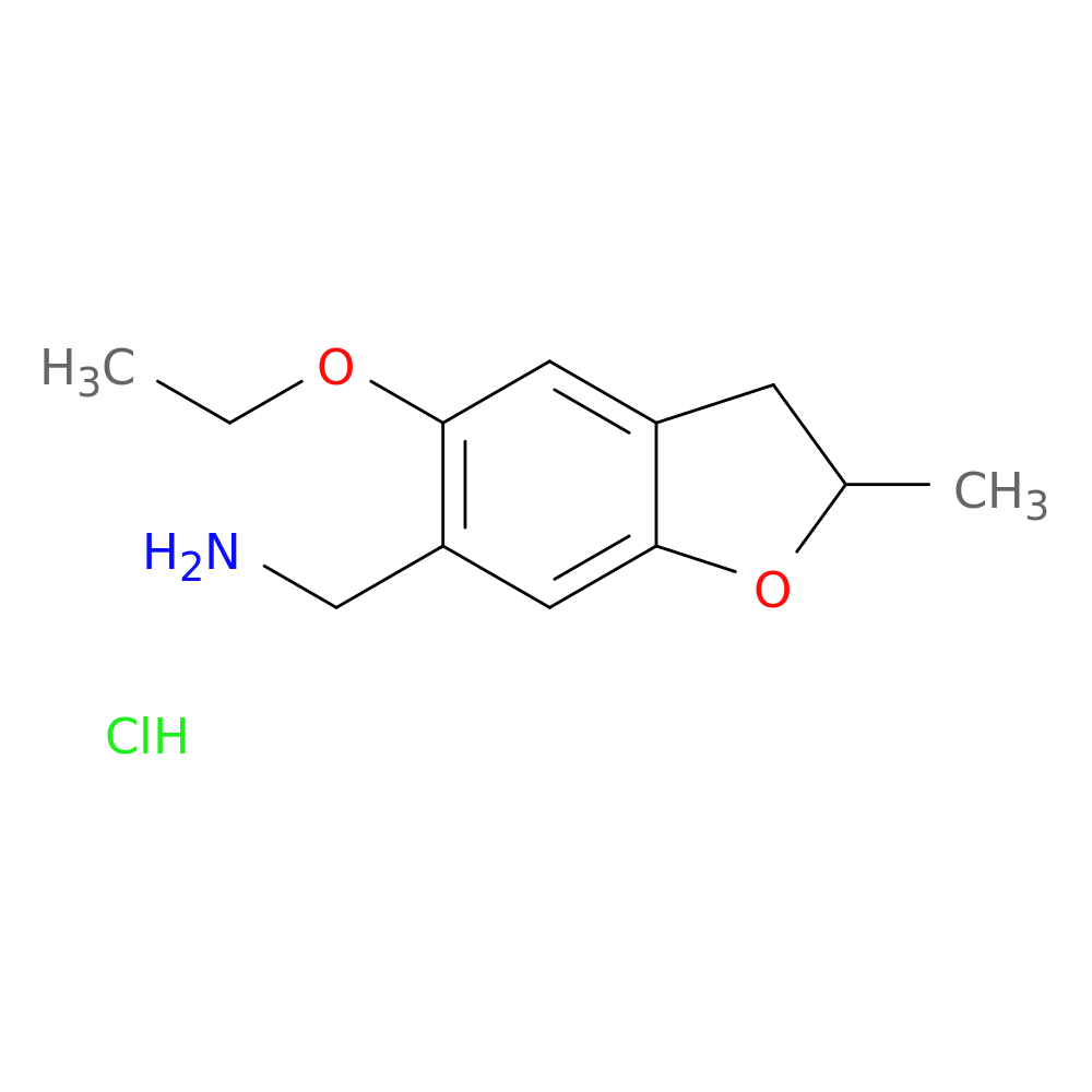 (5-Ethoxy-2-methyl-2,3-dihydro-1-benzofuran-6-yl)methanamine hydrochloride