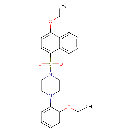 1-[(4-ethoxynaphthalen-1-yl)sulfonyl]-4-(2-ethoxyphenyl)piperazine