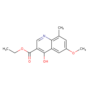 3-QUINOLINECARBOXYLIC ACID, 4-HYDROXY-6-METHOXY-8-METHYL-, ETHYL ESTER