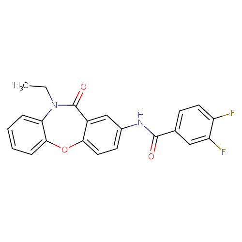 N-{9-ethyl-10-oxo-2-oxa-9-azatricyclo[9.4.0.0^{3,8}]pentadeca-1(11),3(8),4,6,12,14-hexaen-13-yl}-3,4-difluorobenzamide
