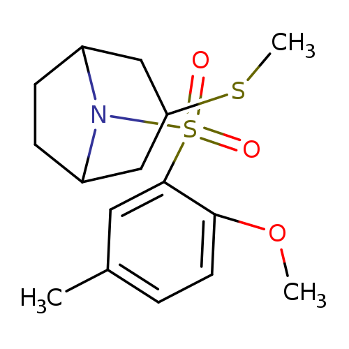 8-(2-methoxy-5-methylbenzenesulfonyl)-3-(methylsulfanyl)-8-azabicyclo[3.2.1]octane