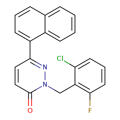 2-[(2-chloro-6-fluorophenyl)methyl]-6-(naphthalen-1-yl)-2,3-dihydropyridazin-3-one