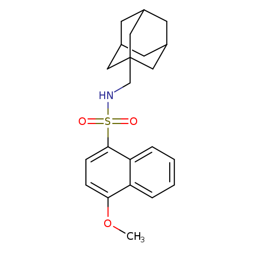 N-[(adamantan-1-yl)methyl]-4-methoxynaphthalene-1-sulfonamide