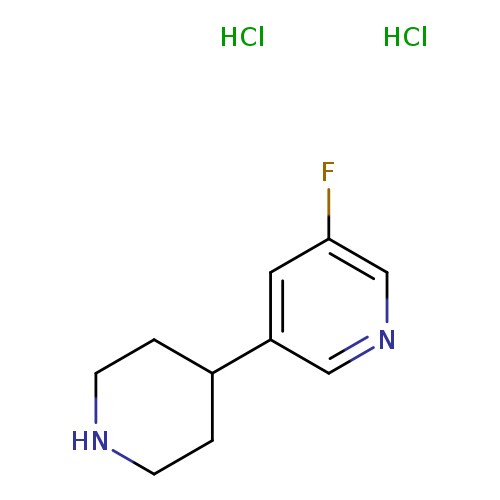 Pyridine, 3-fluoro-5-(4-piperidinyl)-, hydrochloride (1:2)