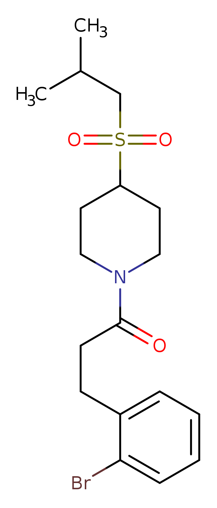 3-(2-bromophenyl)-1-[4-(2-methylpropanesulfonyl)piperidin-1-yl]propan-1-one