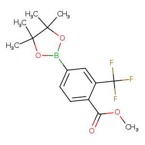 methyl 4-(4,4,5,5-tetramethyl-1,3,2-dioxaborolan-2-yl)-2-(trifluoromethyl)benzoate