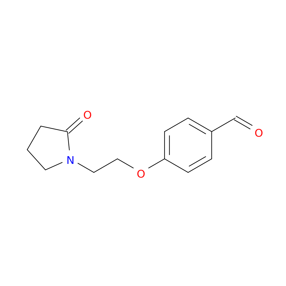 4-[2-(2-Oxopyrrolidin-1-yl)ethoxy]benzaldehyde