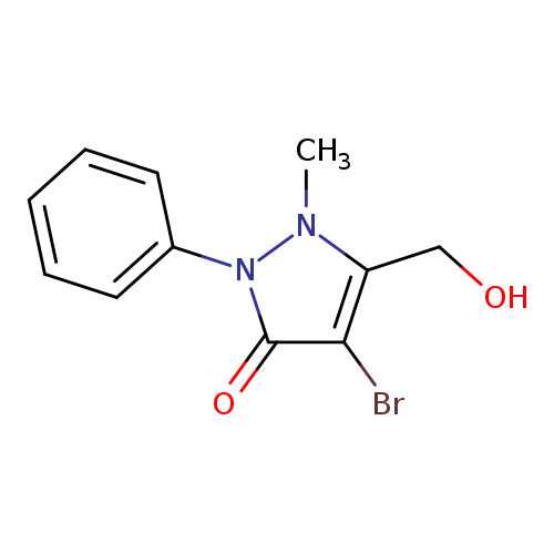 4-Bromo-3-(hydroxymethyl)-2-methyl-1-phenyl-3-pyrazolin-5-one