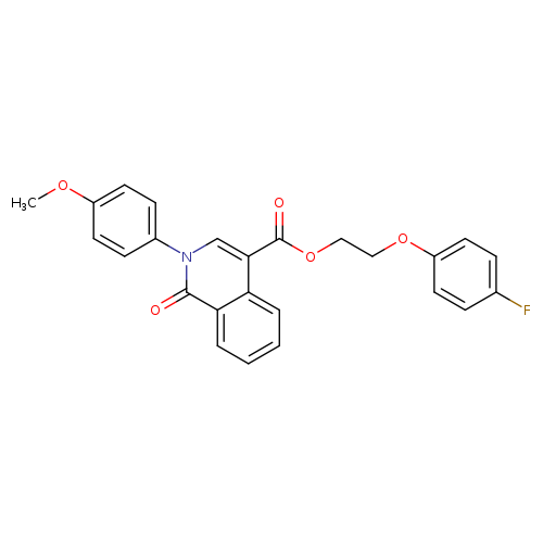 2-(4-fluorophenoxy)ethyl 2-(4-methoxyphenyl)-1-oxo-1,2-dihydroisoquinoline-4-carboxylate
