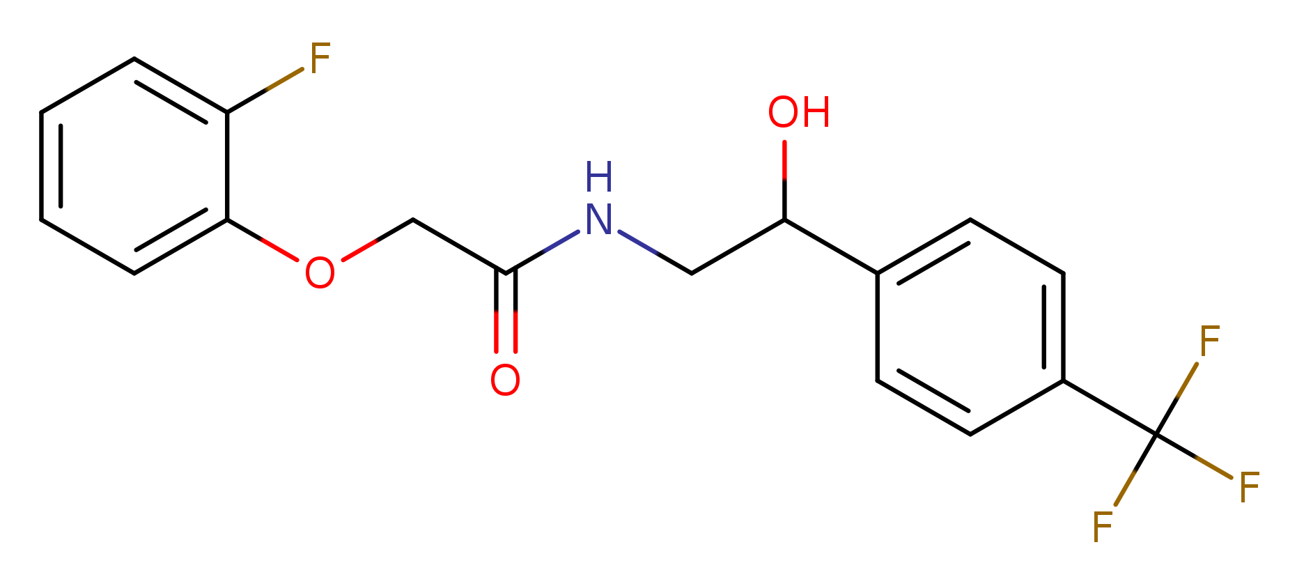 2-(2-fluorophenoxy)-N-{2-hydroxy-2-[4-(trifluoromethyl)phenyl]ethyl}acetamide