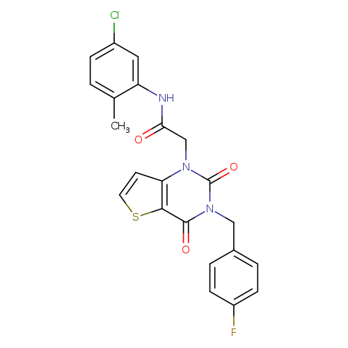 N-(5-chloro-2-methylphenyl)-2-{3-[(4-fluorophenyl)methyl]-2,4-dioxo-1H,2H,3H,4H-thieno[3,2-d]pyrimidin-1-yl}acetamide