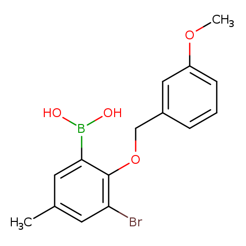 3-Bromo-5-methyl-2-(3'-methoxybenzyloxy)phenylboronic acid