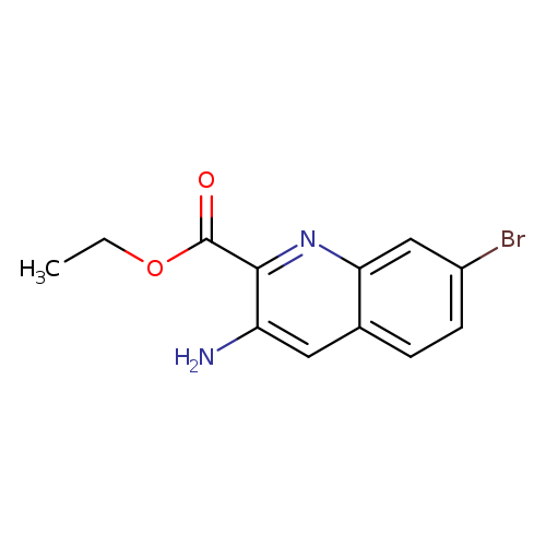 2-Quinolinecarboxylic acid, 3-amino-7-bromo-, ethyl ester