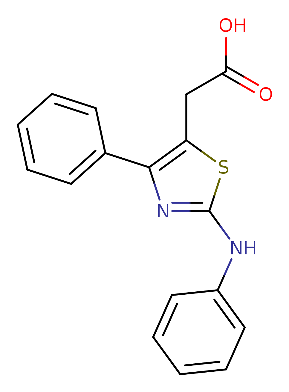 2-[4-phenyl-2-(phenylamino)-1,3-thiazol-5-yl]acetic acid