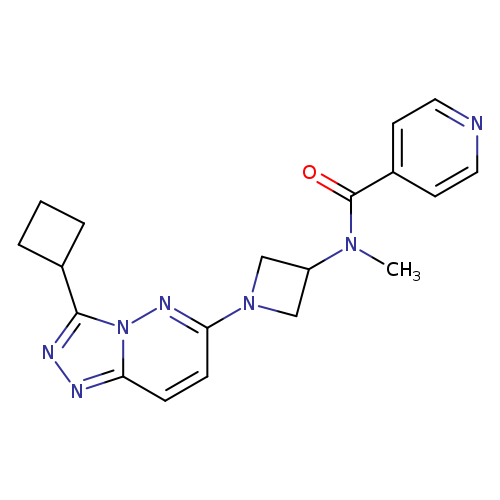 N-(1-{3-cyclobutyl-[1,2,4]triazolo[4,3-b]pyridazin-6-yl}azetidin-3-yl)-N-methylpyridine-4-carboxamide