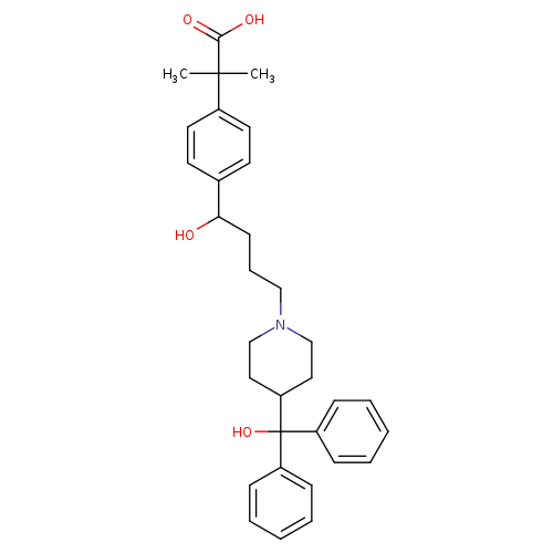 Benzeneacetic acid,4-[1-hydroxy-4-[4-(hydroxydiphenylmethyl)-1-piperidinyl]butyl]-a,a-dimethyl-