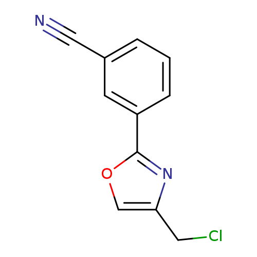 3-[4-(chloromethyl)-1,3-oxazol-2-yl]benzonitrile