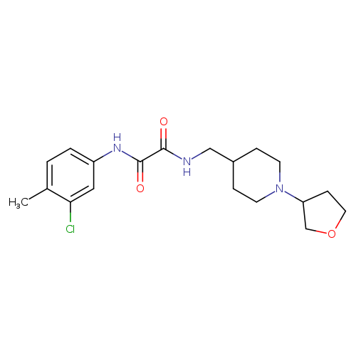 N'-(3-chloro-4-methylphenyl)-N-{[1-(oxolan-3-yl)piperidin-4-yl]methyl}ethanediamide