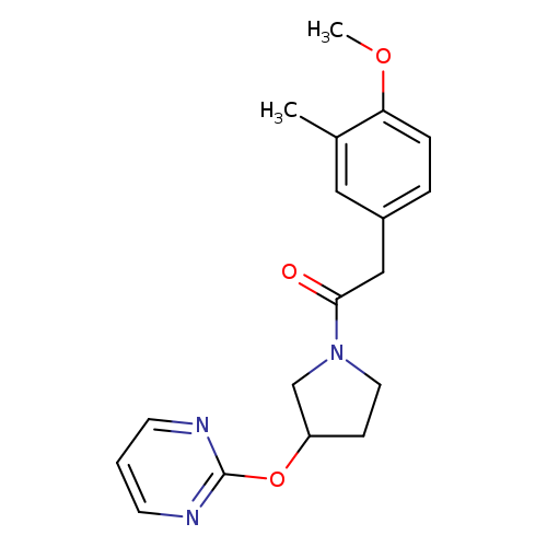 2-(4-methoxy-3-methylphenyl)-1-[3-(pyrimidin-2-yloxy)pyrrolidin-1-yl]ethan-1-one