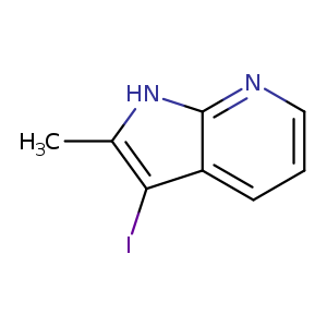 1H-Pyrrolo[2,3-b]pyridine, 3-iodo-2-methyl-
