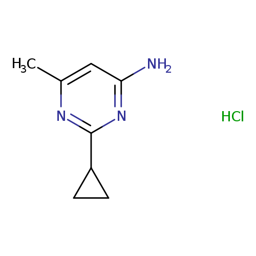2-cyclopropyl-6-methylpyrimidin-4-aminehydrochloride