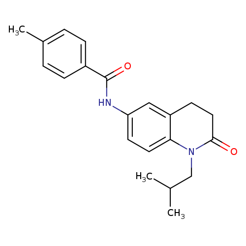 4-methyl-N-[1-(2-methylpropyl)-2-oxo-1,2,3,4-tetrahydroquinolin-6-yl]benzamide
