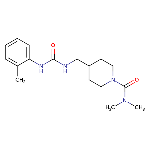 N,N-dimethyl-4-({[(2-methylphenyl)carbamoyl]amino}methyl)piperidine-1-carboxamide