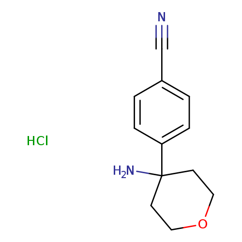 4-(4-aminooxan-4-yl)benzonitrile hydrochloride