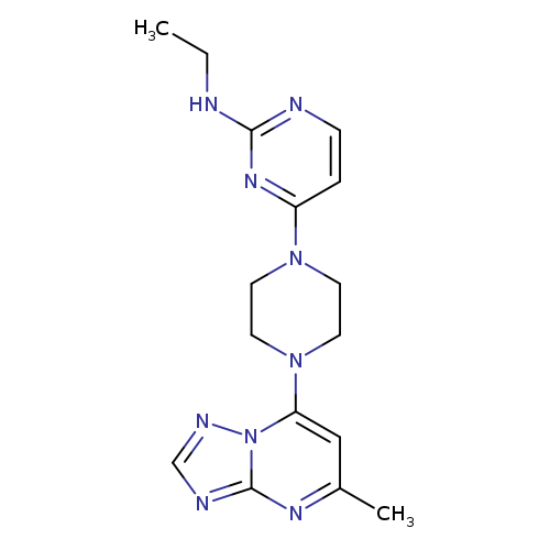 N-ethyl-4-(4-{5-methyl-[1,2,4]triazolo[1,5-a]pyrimidin-7-yl}piperazin-1-yl)pyrimidin-2-amine