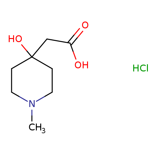 2-(4-hydroxy-1-methylpiperidin-4-yl)acetic acid hydrochloride