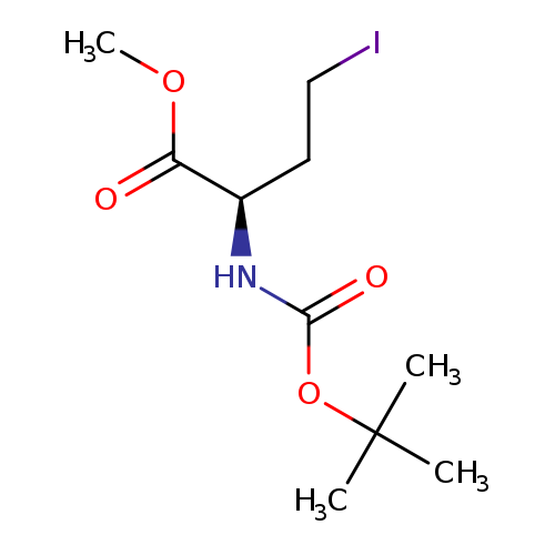 Butanoic acid, 2-​[[(1,​1-​dimethylethoxy)​carbonyl]​amino]​-​4-​iodo-​, methyl ester, (2R)​-