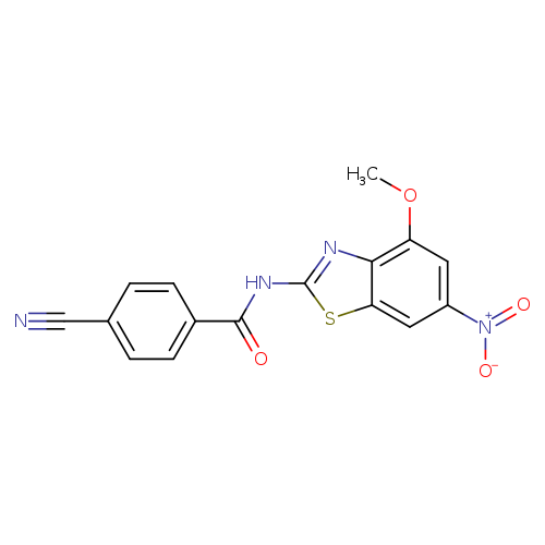 4-cyano-N-(4-methoxy-6-nitro-1,3-benzothiazol-2-yl)benzamide