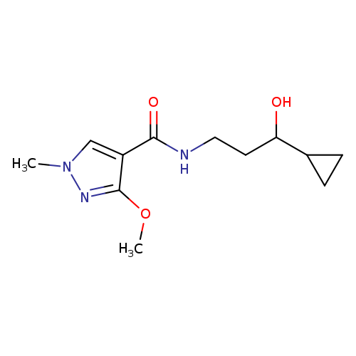 N-(3-cyclopropyl-3-hydroxypropyl)-3-methoxy-1-methyl-1H-pyrazole-4-carboxamide