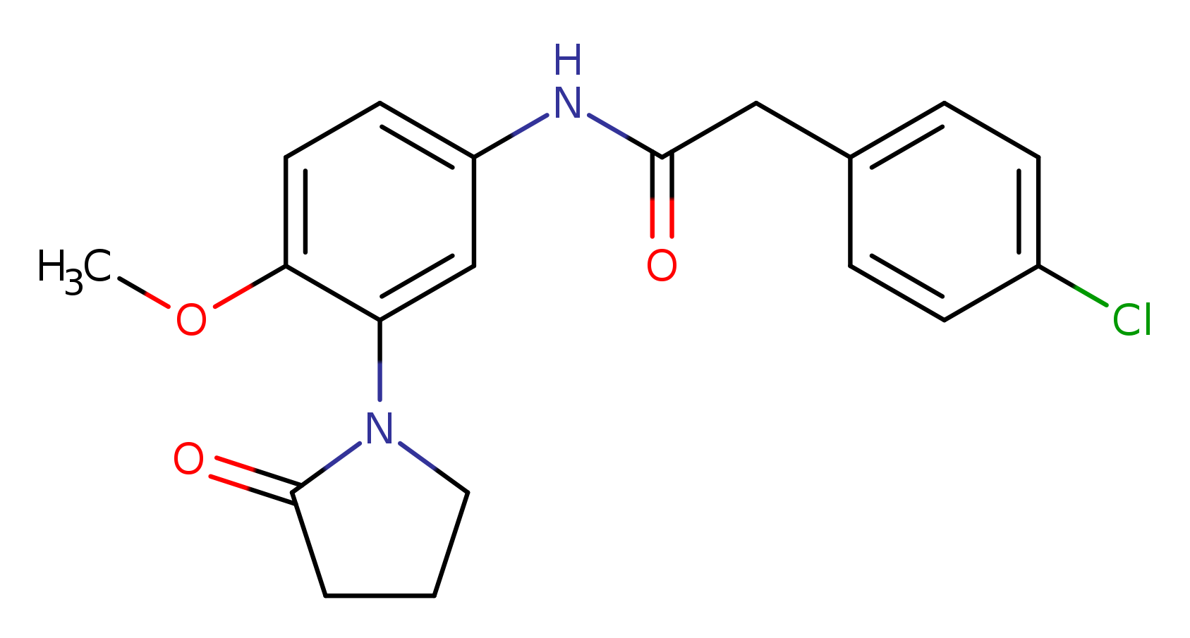 2-(4-chlorophenyl)-N-[4-methoxy-3-(2-oxopyrrolidin-1-yl)phenyl]acetamide