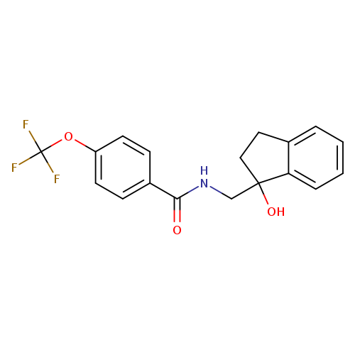 N-[(1-hydroxy-2,3-dihydro-1H-inden-1-yl)methyl]-4-(trifluoromethoxy)benzamide