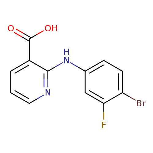 2-[(4-bromo-3-fluorophenyl)amino]pyridine-3-carboxylicacid