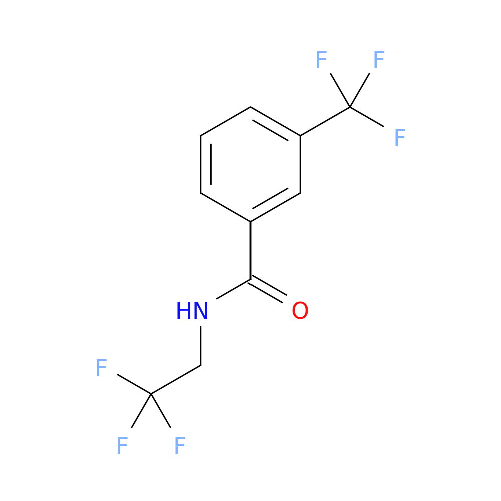 N-(2,2,2-trifluoroethyl)-3-(trifluoromethyl)benzamide