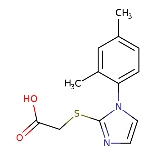 2-{[1-(2,4-dimethylphenyl)-1H-imidazol-2-yl]sulfanyl}acetic acid