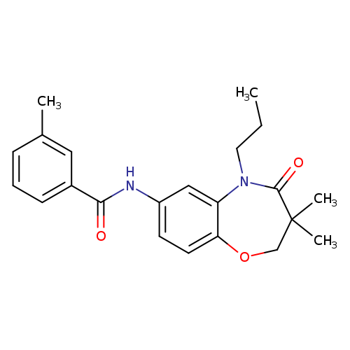 N-(3,3-dimethyl-4-oxo-5-propyl-2,3,4,5-tetrahydro-1,5-benzoxazepin-7-yl)-3-methylbenzamide