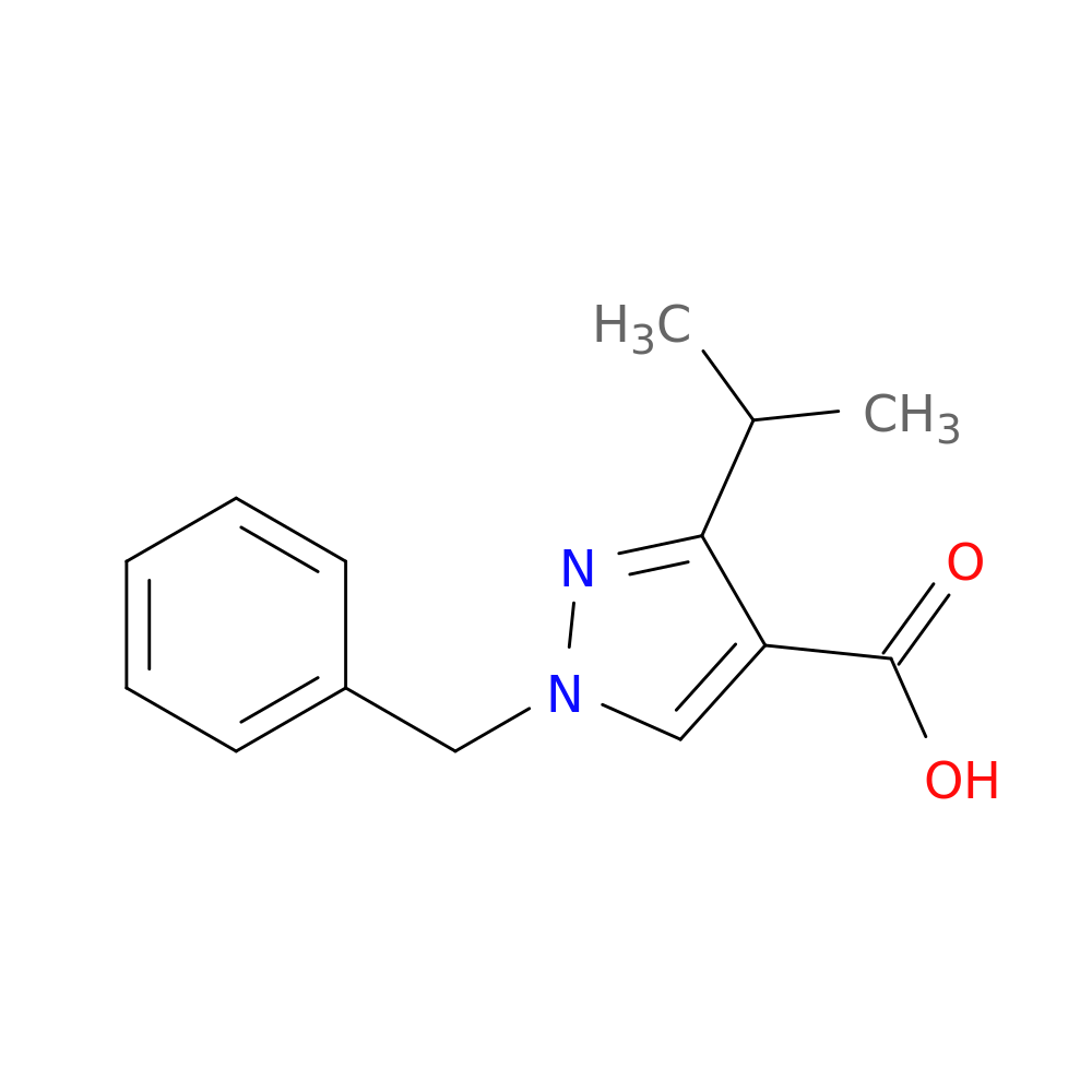 1-benzyl-3-(propan-2-yl)-1H-pyrazole-4-carboxylic acid